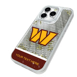 Washington Commanders Personalized EndZone Plus Glitter Phone Case for Apple iPhone