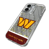 Washington Commanders Personalized EndZone Plus Glitter Phone Case for Apple iPhone