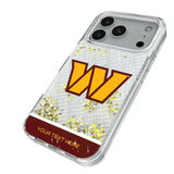 Washington Commanders Personalized EndZone Plus Glitter Phone Case for Apple iPhone