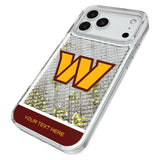 Washington Commanders Personalized EndZone Plus Glitter Phone Case for Apple iPhone