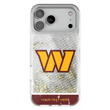 Washington Commanders Personalized EndZone Plus Glitter Phone Case for Apple iPhone