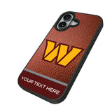 Washington Commanders Personalized Football Bump Phone Case for Apple iPhone