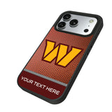 Washington Commanders Personalized Football Bump Phone Case for Apple iPhone