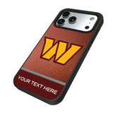 Washington Commanders Personalized Football Bump Phone Case for Apple iPhone