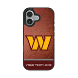 Washington Commanders Personalized Football Bump Phone Case for Apple iPhone