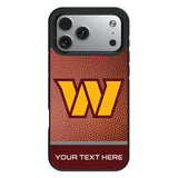 Washington Commanders Personalized Football Bump Phone Case for Apple iPhone