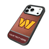 Washington Commanders Personalized Football Bump Phone Case for Apple iPhone