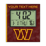 Washington Commanders Personalized Hatch Wall Clock
