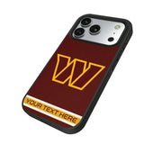 Washington Commanders Personalized Stripe Bump Phone Case for Apple iPhone