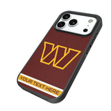 Washington Commanders Personalized Stripe Bump Phone Case for Apple iPhone