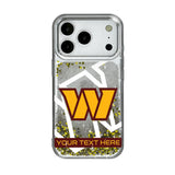 Washington Commanders Personalized Tilt Glitter Phone Case for Apple iPhone