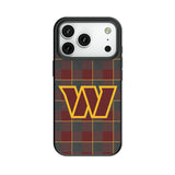 Washington Commanders Plaid MagSafe Compatible Phone Case for Apple iPhone
