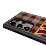 Washington Commanders Plaid MagSafe Compatible Phone Case for Samsung Galaxy