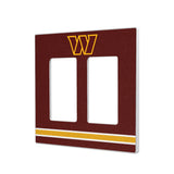 Washington Commanders Stripe Hidden-Screw Light Switch Plate