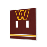 Washington Commanders Stripe Hidden-Screw Light Switch Plate