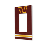 Washington Commanders Stripe Hidden-Screw Light Switch Plate