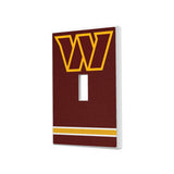 Washington Commanders Stripe Hidden-Screw Light Switch Plate