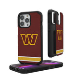 Washington Commanders Stripe Rugged Phone Case for Apple iPhone