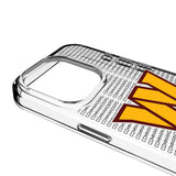 Washington Commanders Text Backdrop Clear Phone Case for Apple iPhone