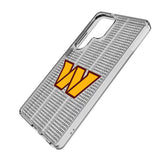 Washington Commanders Text Backdrop Clear Phone Case for Samsung Galaxy