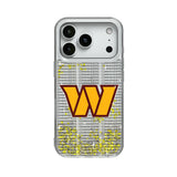Washington Commanders Text Backdrop Glitter Phone Case for Apple iPhone