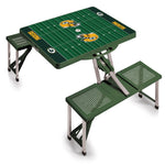 Green Bay Packers - Picnic Table Portable Folding Table with Seats and Umbrella