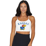 Kansas Jayhawks White Spaghetti Tank