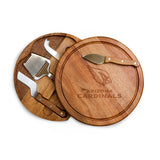 Arizona Cardinals - Acacia Circo Cheese Cutting Board & Tools Set