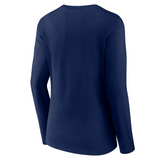 Fanatics Women's Royal Denver Broncos Wordmark Long Sleeve V-Neck T-Shirt