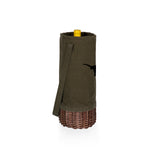 Texas Longhorns - Malbec Insulated Canvas and Willow Wine Bottle Basket