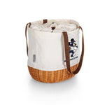 Denver Broncos Mickey Mouse - Coronado Canvas and Willow Basket Tote