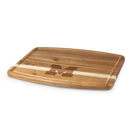 Michigan Wolverines - Ovale Acacia Cutting Board