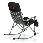 Texas Longhorns - Outdoor Rocking Camp Chair