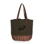 Philadelphia Eagles - Coronado Canvas and Willow Basket Tote