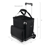 Los Angeles Chargers - Cellar 6-Bottle Wine Carrier & Cooler Tote with Trolley