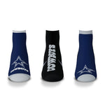 Dallas Cowboys Flash 3 PK Socks