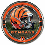 Cincinnati Bengals Round Chrome Wall Clock