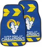 Los Angeles Rams 2021 Super Bowl LVI Champions Front Carpet Car Mat 2 Set