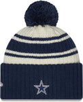 Dallas Cowboys Sideline Navy Sport Knit Beanie
