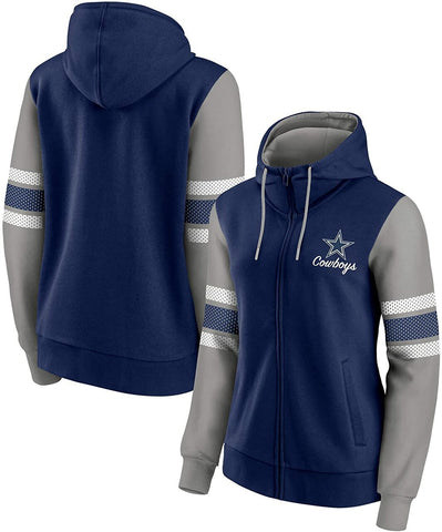 Dallas Cowboys Women's NFL Primary Script Full-Zip Hoodie