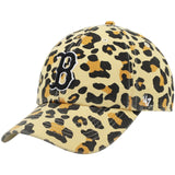 Women's Boston Red Sox '47 Tan Bagheera Cheetah Clean Up Adjustable Hat