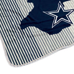 Dallas Cowboys 60'' x 70'' Ultra Fleece State Stripe Plush Blanket