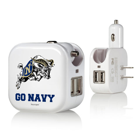 Naval Academy  Midshipmen Insignia 2 in 1 USB Charger