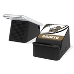 New Orleans Saints Passtime Wireless Charging Station and Bluetooth Speaker-0