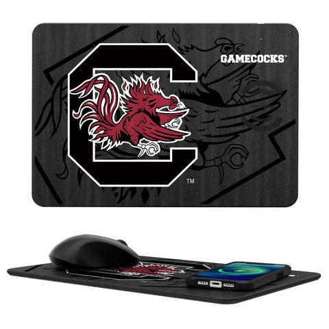 South Carolina Fighting Gamecocks Tilt 15-Watt Wireless Charger and Mouse Pad