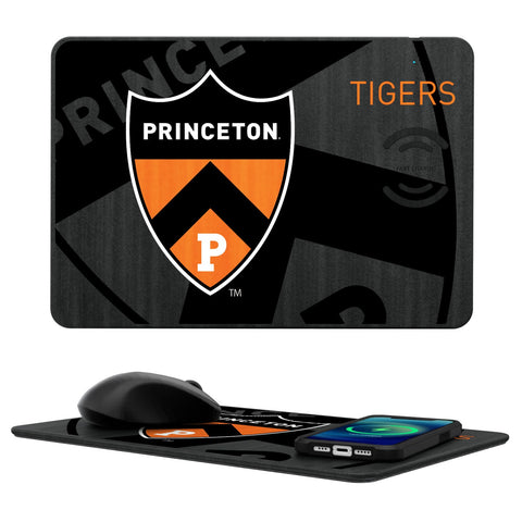 Princeton Tigers Tilt 15-Watt Wireless Charger and Mouse Pad