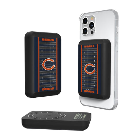 Chicago Bears Football Field 5000mAh Magnetic Wireless Charger-0