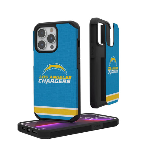 Los Angeles Chargers Stripe Rugged Case