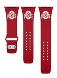 Ohio State Buckeyes Scarlet Apple Watch Band