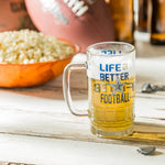 Dallas Cowboys Glass Tankard Cup, with Gift Box